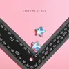 Nuevos accesorios de resina de estrella pentagrama con purpurina degradada Accesorios para el cabello DIY Carcasa de teléfono móvil Cargador Parche decorativo Venta al por mayor