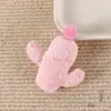 Broche de Pelúcia de Cacto Desenho Animado Boneca Com Apito Corrente Pendurada Chaveiro Pequeno Pingente Grampo de Cabelo Elástico de Cabelo Ornamento Pendurado Acessório