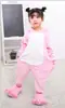 Pijama Macacão Infantil Outono e Inverno Dinossauro Flanela Animal Cartoon Meninos e Meninas Bebê Manga Longa Coral Roupa de Casa