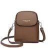Bolso Pequeño de Cuero Suave de Comercio Exterior para Mujer, Bolso Ligero y Versátil para Teléfono Móvil, Nuevo Estilo 2026, Bolso Cruzado de Hombro Casual, Sencillo, Retro