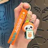 Chaveiro Pingente Boneco Panda Fruta Mahjong Lembrança Base de Chengdu Decoração de Mochila Escolar Desenho Animado Criativo