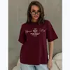 Camiseta Casual de Verão 2026 Nova, Estilo Americano e Europeu, Algodão Puro, Manga Curta, Tamanho Grande, Solta e Versátil, para Mulheres