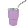 Fabricante 2Oz3Oz Portátil para Coche Taza de Acero Inoxidable Mini Vaso de Chupito para Sublimación Taza Aislada de Doble Capa con Popote