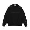 Esenciales Hhh Fog Estampado de Velour de Doble Línea Silicona en Relieve Sudadera Unisex de Peso Pesado Cuello Redondo Otoño e Invierno Moderna