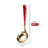 Luna Nueva Acero Inoxidable 304 Espesado Cuchara para Sopa Doméstica Colador Vajilla Chapada en Oro Cuchara Dividida Cuchara Común Cuchara Cuchara Cuchara Cuchara