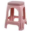 Taburete de plástico engrosado para uso doméstico, adecuado para adultos, sala de estar, mesa de comedor, taburete alto, taburete pequeño, taburete bajo, taburete cuadrado, apilable