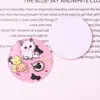 Gatinho de Desenho Animado Patch Impresso em Acrílico DIY Acessórios de Cabelo Adorno de Cabeça Grampo de Cabelo Broche Decoração de Bolsa Insígnia Acessórios de Joias