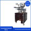 Máquina de embalagem automática vertical de cogumelo de escala dupla, máquina de embalagem de grânulos de pesagem automática de cogumelo pode aumentar a obturação
