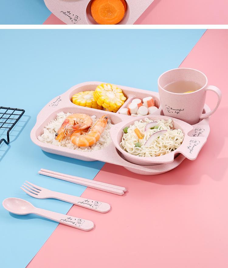 小麦儿童餐盘6件套