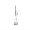 Suministro de fábrica, pinza para cejas de acero inoxidable oblicua de boca plana, pinzas para tirar de cejas de alta precisión, herramienta de modelado de cejas de belleza en stock