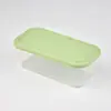 Caja de Almuerzo Sellada Rectangular de Silicona para Crispy, Caja de Almacenamiento de Frutas y Verduras para Oficinistas, Transfronteriza