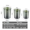 Bote de Basura Transparente de Plástico Engrosado Tamaño Grande Hogar Venta al por Mayor ins Descubierto Estilo Nórdico Oficina Cocina Bote de Basura