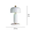Lámpara de mesa para dormitorio, diseño nórdico simple y moderno, lámpara de noche decorativa de mármol de alta gama para hotel y casa de huéspedes