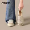 Zapatos de Pescador Augu Shiden de Suela Gruesa para Mujer 2026 Nuevo Verano Malla de Encaje sin Cordones Zapatos Casuales Ligeros