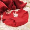 Lindo Calzón Rojo de Conejito para Mujer Otoño e Invierno Entrepierna de Algodón Puro Dibujos Animados Año del Zodíaco Boda Calzones para Niñas 963
