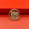 Oro Puro 999 Juego Completo de Doce Colores de Oro del Zodiaco Pegatinas para Teléfono Móvil para Exquisitos Regalos Navideños Shuibeike Mayoreo