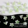 Chapéu Flor de Lírio Bicolor Galvanizado Colorido Acessórios para Corrente de Celular Pulseira Colar Base Flor de Lírio Joias Feitas à Mão DIY