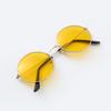 Gafas de sol redondas de color, gafas de sol de metal con parasol, gafas de sol para hombre al por mayor, gafas Prince, gafas planas