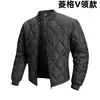 2026 Inverno Amazon 3D Transfronteiriço Moda Masculina Jaqueta Solta com Padrão de Diamantes Conjunto de Casaco de Algodão Tendência Tamanho Europeu