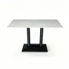 Mesa de Comedor Comercial de Pizarra, Mesa de Negociación, Mesa Cuadrada, Mesa Redonda, Restaurante, Tienda de Comida Rápida, Mesa de Pizarra, Juego de Mesa y Sillas para Tienda de Té de Burbujas