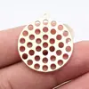 28X25Mm/33X30Mm Pingente Redondo Multicor com Vários Furos Acessórios Atacado Materiais de Acessórios DIY