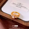 Anillo abierto ovalado de circón vintage, sensación de lujo ligero y alta gama, anillo para el dedo índice, joyería versátil estilo palacio