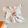 Diademas de Encaje Dulces para Niñas, Scrunchies Grandes con Alta Elasticidad para Moños de Bebé