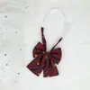 Flor Pluma Raíz Mango Largo Joker Escuela para Hjk Japonés Color Sólido Corbata de Moño Femenina Licencia Graduación Ropa Académica Rayado Estilo Campus