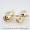 Adaptador Macho a Hembra Sma de Cobre Puro Adaptador Sma Conector de Tarjeta de Red de Router Conexión Directa e Inversa