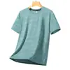 40190kg Camiseta de secado rápido para hombre y mujer, fina de verano, corte holgado, talla grande, camiseta con estampado de camuflaje, top deportivo fresco de manga corta