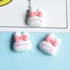 Lindo brillante dulce caricatura conejo oso pastel árbol pastel resina accesorios DIY materiales hechos a mano