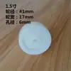 Rodízio de PP Branco Roda Única de Nylon Polia Roda Direcional Universal Acessórios Roda Pequena de 25mm Rodas para Móveis de 1/2/3 Polegadas