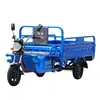 Triciclo eléctrico para transporte de carga, vehículo eléctrico de tres ruedas a batería, triciclo agrícola grande para el hogar para entrega en puesto