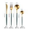 Vajilla portuguesa de acero inoxidable 304, apta para cuchillos, tenedores y cucharas de carne con mango redondo mate grueso, vajilla occidental para hoteles y hogares.