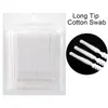 Algodão para limpeza de cílios postiços de enxerto atacado cotonete descartável cotonete longo para implante de cílios postiços cotonete para tatuagem de cílios e bordado