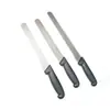 Cuchillo para pan de acero inoxidable con mango de plástico, cuchillo dentado para baguette, tostadas y pastel, hecho a medida para exportación transfronteriza