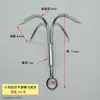 Fornecedor de Ganchos Metálicos de Três Garras, Ganchos de Âncora, Ganchos para Plantas Aquáticas, Anzóis Flying Tiger Claw com Ponta de Faca, Ganchos de Três Garras para Localizar Peixes