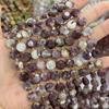Estrella de seis puntas de 10 mm pastel redondo piedra natural cuentas sueltas semiacabadas corte duro redondo accesorios al por mayor para collar pulsera DIY