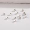 Banhado a Ouro 18K Contas de Posicionamento Clip Tubo de Posicionamento Plano Espessado Forte Fixação Acabamento para Colar de Pérolas DIY Material Artesanal