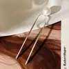 Horquilla de Aleación para Mujer Nueva Primavera 2025 Nuevo Estilo Chino Horquilla en Forma de U con Perla Antigua Accesorio para el Cabello Diario