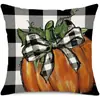 Funda de Almohada Halloween Calabaza Divertida Transfronteriza Amazon Estampado de Lino Funda Decorativa para Cojín de Sofá del Hogar
