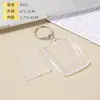 Atacado de fábrica, spot, transparente, em branco, para foto, acrílico, porta-retrato, chaveiro, pingente de chaveiro, DIY