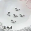 Nuevo Arte de Uñas Circonita Estilo de Lujo de Alta Gama Punta Francesa Pedrería Versátil Decoraciones Brillantes para Uñas Corazón Lazo
