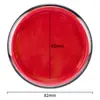 Tampón de tinta de secado rápido Wholesale Deli 9863Es, Tampón de tinta roja, Tampones redondos y cuadrados pequeños para sellos de empresa
