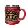 Caneca 3D Militar Transfronteiriça Caneca de Café Personalizada Taça de Vinho Comemorativa Militar Ornamento de Resina