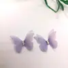 Camada Dupla com Diamantes 3cm Tule Borboleta Feito à Mão diy Adesivos Faciais Maquiagem para Olhos Grampos de Cabelo Acessórios de Cabeça Acessórios para Roupas Acessórios Disparo