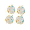Accesorios de joyería de bricolaje, colgante pequeño de aleación de aceite de gota de oro K, colgante de pulsera de Corea del Sur, accesorios al por mayor, flor, gato, amor