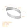 430 anillo de torre de perforación con forma de concha de oliva método de anillo tipo molde para base de tarta perforada anillo para pastel de mousse molde para pastel eléctrico molde para pastel de maíz