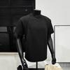 Camiseta Masculina Simples Distinta Slim-fit de Manga Curta Estilo Americano Marca de Moda Oversized Gola Redonda Top de Verão Solta Camiseta Versátil