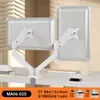 Suporte de Monitor Pneumático Rotativo Braço Robótico Suporte de Computador Braço para Monitor Suporte de Elevação para Desktop Base Ajustável